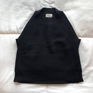 Wilfred black sleeveless crop top (Size XS)